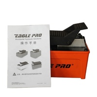 Promotion GYEP Powerteam Pompe à air hydraulique 24V en acier à commande au pied avec moniteur de pression des pneus pour réparation de châssis de voiture et vérins de levage Garantie 12 mois