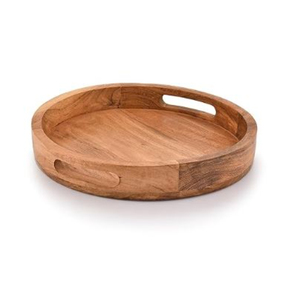 Plateau de service en bois de luxe fait main pour la maison et les restaurants, idéal pour un service alimentaire élégant et une présentation raffinée au quotidien - Product Image 1