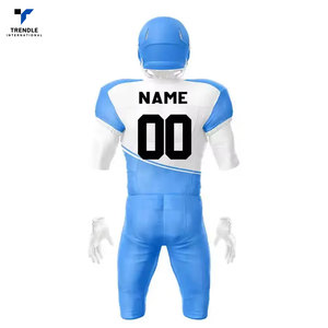 Fabricant d'usine Uniformes de football américain personnalisés à manches courtes et en tissu respirant Dernier design - Product Image 5
