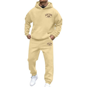 Chándal de invierno personalizado 2025 Premium Jogger Hoodie Set para gimnasio Fitness secado rápido transpirable ligero - Product Image 1