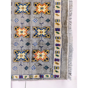 Tapis Drissi marocain moderne 187 x 147 cm pour salon - Product Image 6