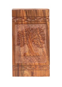 Urnas de madera hechas a mano para cremación, urnas funerarias decorativas para hombre y mujer a bajo precio - Product Image 4