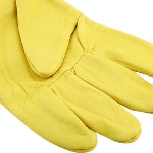 Guantes de apicultor Guantes protectores de apicultura Cuero Piel de cabra Malla Mantenimiento de abejas Ventilado Mangas largas Equipo de Apicultura - Product Image 3
