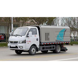 Very Cheap Price <b>Mini</b> Road Sweeper Truck with Efficient Sweeping Brushes for Urban Road and Rural Street Cleaning - Product Image 1
