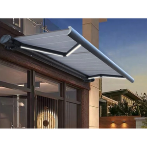 Auvent électrique à cassette complète, télécommande, pare-soleil rétractable <span class=keywords><strong>pour</strong></span> jardin, patio, abri solaire motorisé avec <span class=keywords><strong>kit</strong></span> d'<span class=keywords><strong>éclairage</strong></span> <span class=keywords><strong>LED</strong></span> - Product Image 5