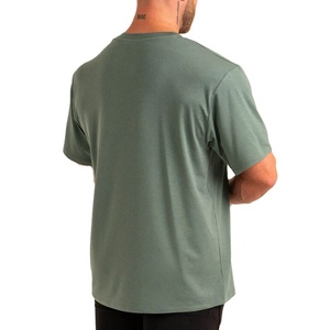 เสื้อยืดออกกำลังกายแขนสั้นผู้ชายผ้าฝ้าย 100% สำหรับวิ่ง ฟิตเนส รับสกรีนโลโก้ ระบายอากาศได้ดี เป็นมิตรกับสิ่งแวดล้อม เนื้อผ้าหนา ขายส่ง - Product Image 2