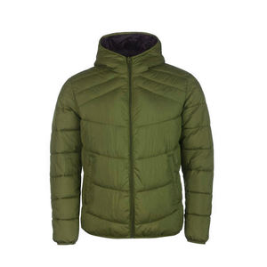 Veste matelassée à capuche légère et chaude pour hommes, veste décontractée élégante pour temps froid - Product Image 4