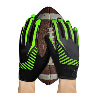 Gants de receveur de football de qualité supérieure, conçus pour un meilleur contrôle, adhérence douce, respirant, adaptés à l'entraînement et aux matchs des jeunes et des adultes - Product Image 4