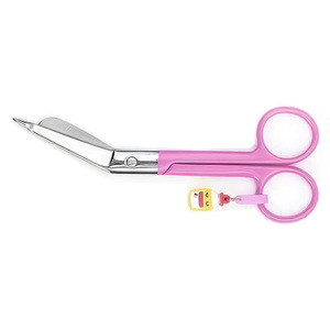 Tijeras Quirúrgicas Manuales, Pinzas Kelly y Tijeras para Vendas de Acero Inoxidable con Mangos Impresos Coloridos para Hospital - Product Image 3