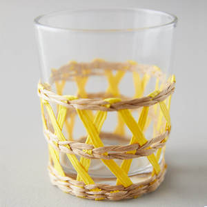 Porte-verres à vin et à eau, tasses avec couverture en jonc de mer personnalisable, accessoires décoratifs faits à la main pour tasse en verre - Product Image 2