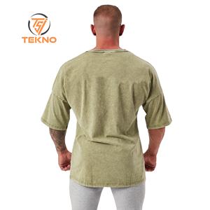 เสื้อยืดคอกลมแขนยาวสำหรับผู้ชายเสื้อยืดคอกลม220Gsm ไหล่ปล่อยชายทรงโอเวอร์ไซส์ทำจากผ้าฝ้าย100% ออกแบบได้ตามต้องการ - Product Image 2