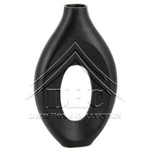 Handmade Modern <b>Black</b> Aluminium and Iron Metal Tabletop <b>Vase</b> Home Decor for Wedding Lounge Christmas Holidays and Restaurants - Product Image 6