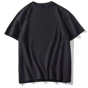 เสื้อยืดฮิปฮอปทรงโอเวอร์ไซส์ ผ้าฝ้าย 100% หนานุ่ม เป็นมิตรกับสิ่งแวดล้อม ระบายอากาศ แห้งเร็ว ทนทาน 180 แกรม คอกลม ไม่มีลาย - Product Image 3