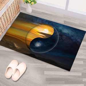 Tapis imprimé Yin Yang : Tapis moderne pour salon, tapis de mariage, tapis en velours de luxe - Product Image 4