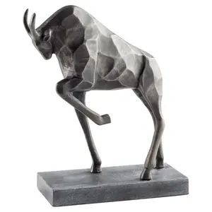 Escultura de Animales de Aluminio de Diseño Artesanal, Arte Contemporáneo, Figura Antigua Chapada en Oro, Decoración de Mesa Moderna, China - Product Image 1