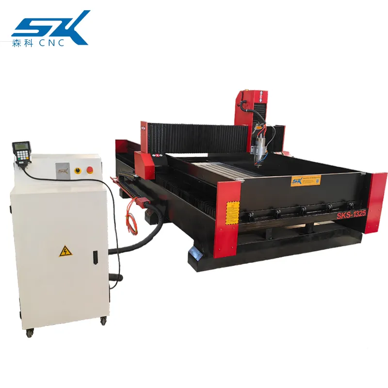 1825 harga rendah 4*8 kaki 2513 5,5 kW motor spindel berpendingin air cnc patung membuat pengukir marmer granit mesin Batu