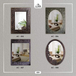 Miroir de salle de bain design à rainure en V avec réflexion claire pour les espaces intérieurs modernes en provenance d'Inde - Product Image 3