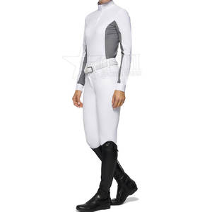Hot Selling Women's <b>Horse</b> <b>Riding</b> Clothes Training <b>Tops</b> Equestrian Base Layer With Long Sleeves - Product Image 2