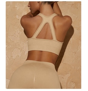 Conjunto de Yoga de secado rápido de 2 piezas de cintura alta para mujer, logotipo personalizado, patrón de impresión sólida, ropa de entrenamiento físico, talla XXL, gran oferta - Product Image 5