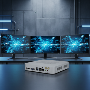 Mini <span class=keywords><strong>PC</strong></span> Industrial de Escritorio Intel Core I9 de 13.ª Generación, 64 GB de RAM DDR5, SSD de 2 TB, GPU RTX, Triple Pantalla 4K, WiFi 6 - Product Image 1