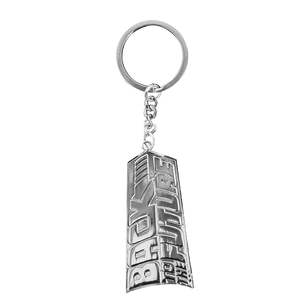 Porte-clés personnalisé en métal « Retour vers le futur » en alliage léger avec impression UV, porte-clés photo numérique - Product Image 1