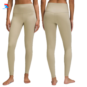 Leggings Deportivos Casuales para Mujer, Transpirables, de Spandex/Nailon/Algodón, Cintura Media Elástica, Compresión, para Yoga y Ejercicio - Product Image 1