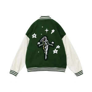 Chaqueta Universitaria Transpirable para Hombre, Tela de Lona, Cuello Alto, Doble Botonadura, Impresión de Logotipo Personalizado, Chaqueta Universitaria Personalizable - Product Image 2