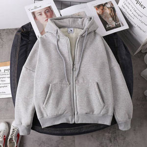 Sweat-shirt à capuche en molleton pour homme, personnalisable, tendance, à manches longues, motif uni, vêtement décontracté d'hiver, logo frontal, vente chaude - Product Image 2