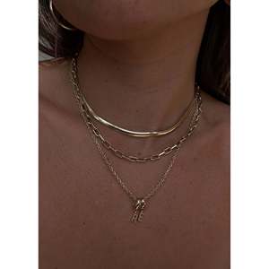 Petite Gold Plated Zinc Alloy <b>Rope</b> <b>Chain</b> Necklace Diamond Pearl Trendy Link <b>Chain</b> for Parties Anniversaries Classic Religious - Product Image 2