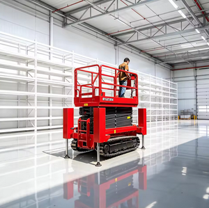 Plataforma Elevadora de Tijera Eléctrica de 18m Tipo Oruga para Trabajo Pesado, Remolque de Transporte, 12V, Equipo de Elevación Estable para Sitios Industriales - Product Image 4