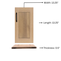 Porte d'armoire élégante en bois cintrée avec panneau en arc décoratif pour les applications de cuisine de luxe ou d'armoire de meubles
