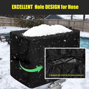 Couvercle de chauffage de <span class=keywords><strong>piscine</strong></span> couvercle de pompe à chaleur de <span class=keywords><strong>piscine</strong></span> <span class=keywords><strong>pour</strong></span> équipement d'hiver couvercle de chauffage de <span class=keywords><strong>piscine</strong></span> trou de tuyau et conception de bande de crochet et de boucle - Product Image 2