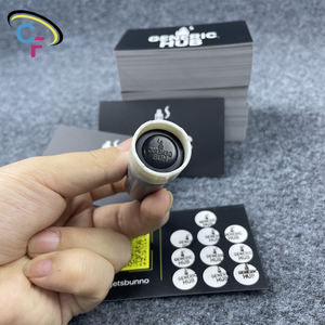 Cartes de fidélité d'affaires briquet en papier noir IG Qr Code pour impression personnalisée de luxe DIY - Product Image 4