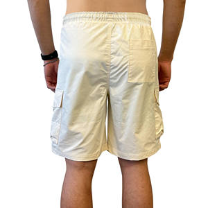 กางเกงขาสั้นผ้าคาร์โก้สำหรับผู้ชายกางเกงขาสั้นสำหรับ380gms ซักแบบลำลองมีเชือกรัดเอวยางยืดกางเกงขาสั้นใส่สบายสีพื้นมีกระเป๋าติดโลโก้ได้ตามต้องการ - Product Image 5