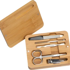 Set Manicure Personalizzato in Bambù CANDACE, Lime per Unghie e Accessori Promozionali Personalizzabili - Product Image 2