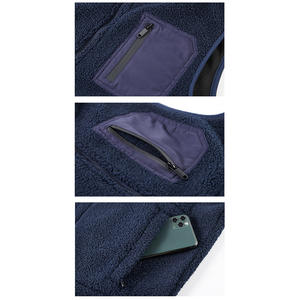 Chaleco de forro polar para hombre sin mangas de fabricante OEM de ropa personalizada nueva con logotipo personal - Product Image 6