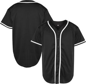 T-shirts de sport Hip Hop personnalisés pour hommes maillot de baseball boutonné respirant en S-3XL à manches courtes pour les sports d'été - Product Image 4