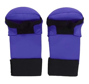 Guantes protectores de Karate azul con protección de pulgar para Artes Marciales Taekwondo entrenamiento lucha acolchada seguridad Karate mitones - Product Image 1