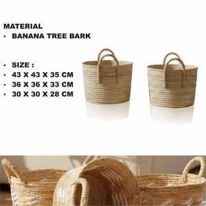 ชุดตะกร้าดอกกุหลาบ 3 ใบ งานฝีมือจากใยมะพร้าว - Product Image 2