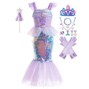 Disfraz de Sirena Pequeña para Niñas, Vestido de Personaje de Anime Japonés con Top para Disfraces de Payasos y Animales Infantiles - Product Image 2