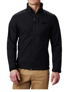 Chaqueta de concha blanda para hombre, chaqueta con cierre de cremallera importada de 100% poliéster, lavado a máquina - Product Image 5