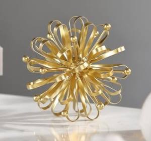 Magnifique décor de table design pour la maison, hôtel, bureau, vaisselle et accessoires décoratifs couleur dorée, accessoires de décoration d'intérieur - Product Image 4