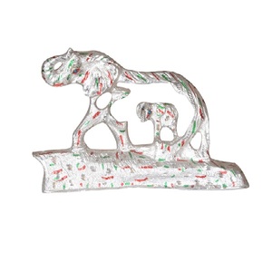 Estatua de Pantera Antigua de Metal Blanco, Elegante Escultura de Animal, Pieza Decorativa para el Hogar, Oficina, Decoración de Mesa, Interior, Venta al por Mayor - Product Image 4