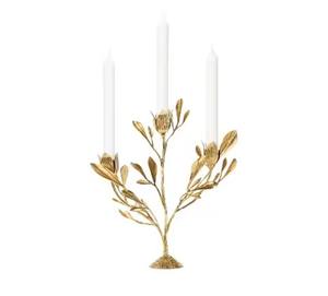 Soporte de vela alto de lujo para decoración de fiesta de boda, pieza de decoración de espacio vital con acento Interior elegante - Product Image 6