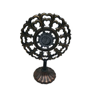 Decoración del hogar Metal tallado Mesa decoración escultura forma redonda escultura estatua decoración moderna accesorios para el hogar - Product Image 1