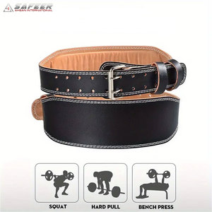 Ceinture à levier en cuir personnalisée pour l'exercice de puissance d'haltérophilie Support de sécurité avec boucle d'haltérophilie personnalisée - Product Image 2
