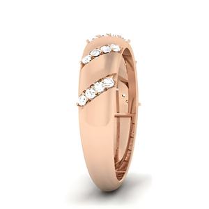 14K 18K Solid Gold Real Natural Diamond Band <b>Ring</b> IGI Certified Minimal Solitaire <b>Ring</b> for Women <b>Girl</b> Handmade Jewelry - Product Image 2