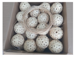 Natural Color Round Shaped Rattan Stick Ball <b>for</b> <b>Reed</b> <b>Diffuser</b> - Natural Home Decoration Rattan Ball - Product Image 3