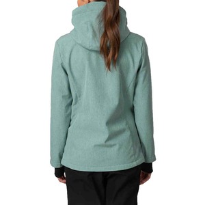 Veste Softshell matelassée légère pour femme avec logo personnalisé, saison hivernale, confortable et respirante, veste Softshell pour femme - Product Image 3