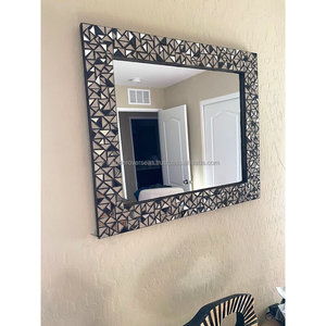 Tự hỏi ở nước ngoài mới nhất hình chữ nhật 15x15 inch khảm gương tùy chỉnh kích thước kính gỗ đóng khung cho phòng tắm trang trí hoặc sử dụng nhà - Product Image 3